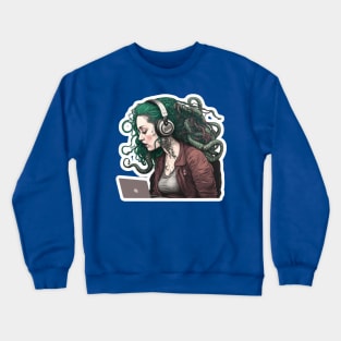 Green Girl Crewneck Sweatshirt